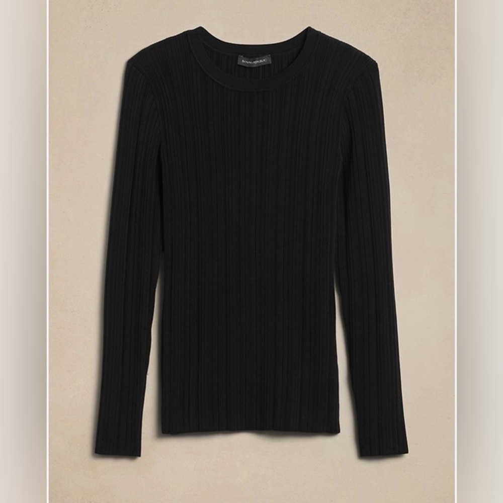 Banana Republic HANNAH RIBBED CREW-NECK SWEATER xl